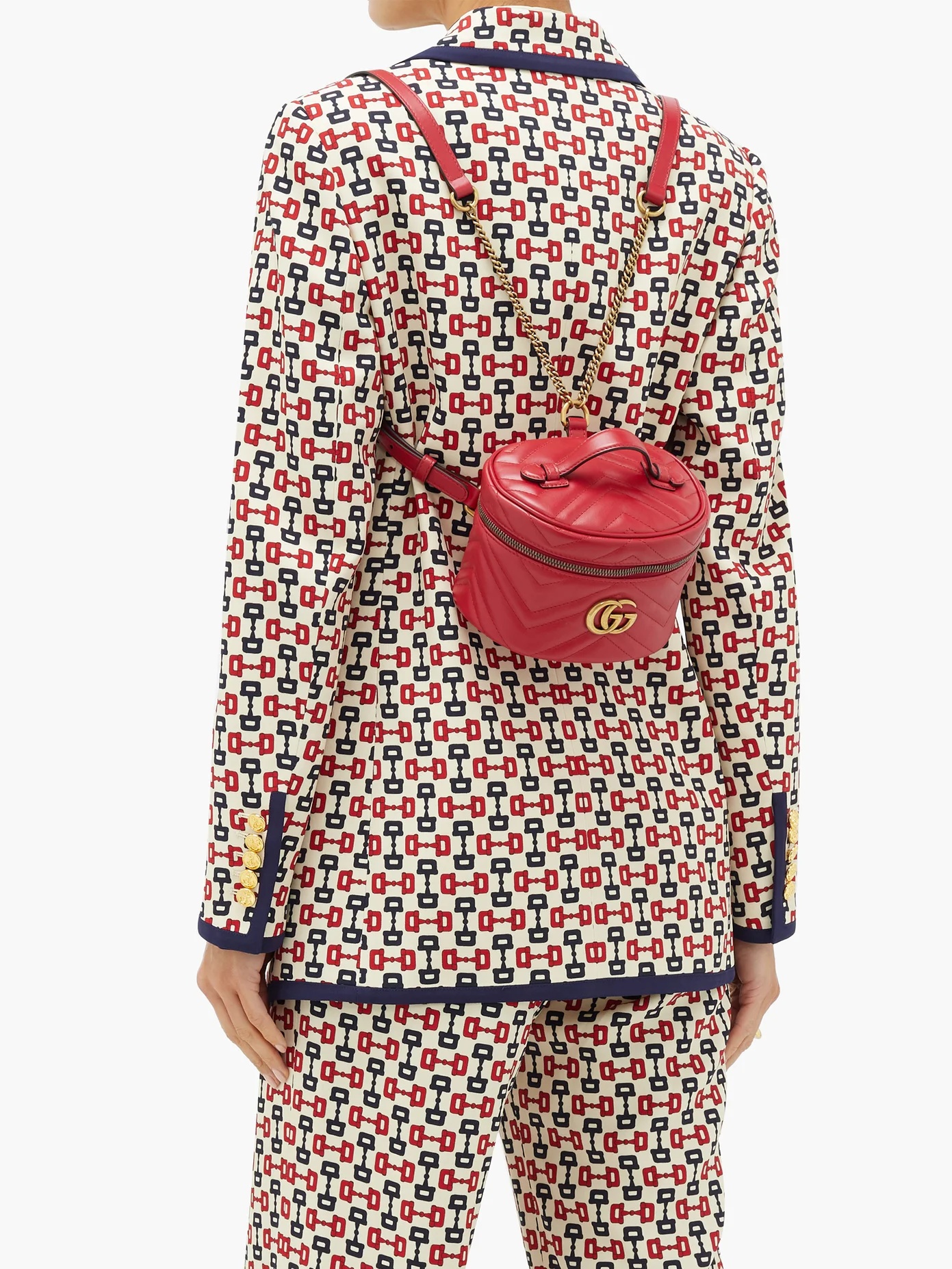 GG Marmont mini leather backpack - 3