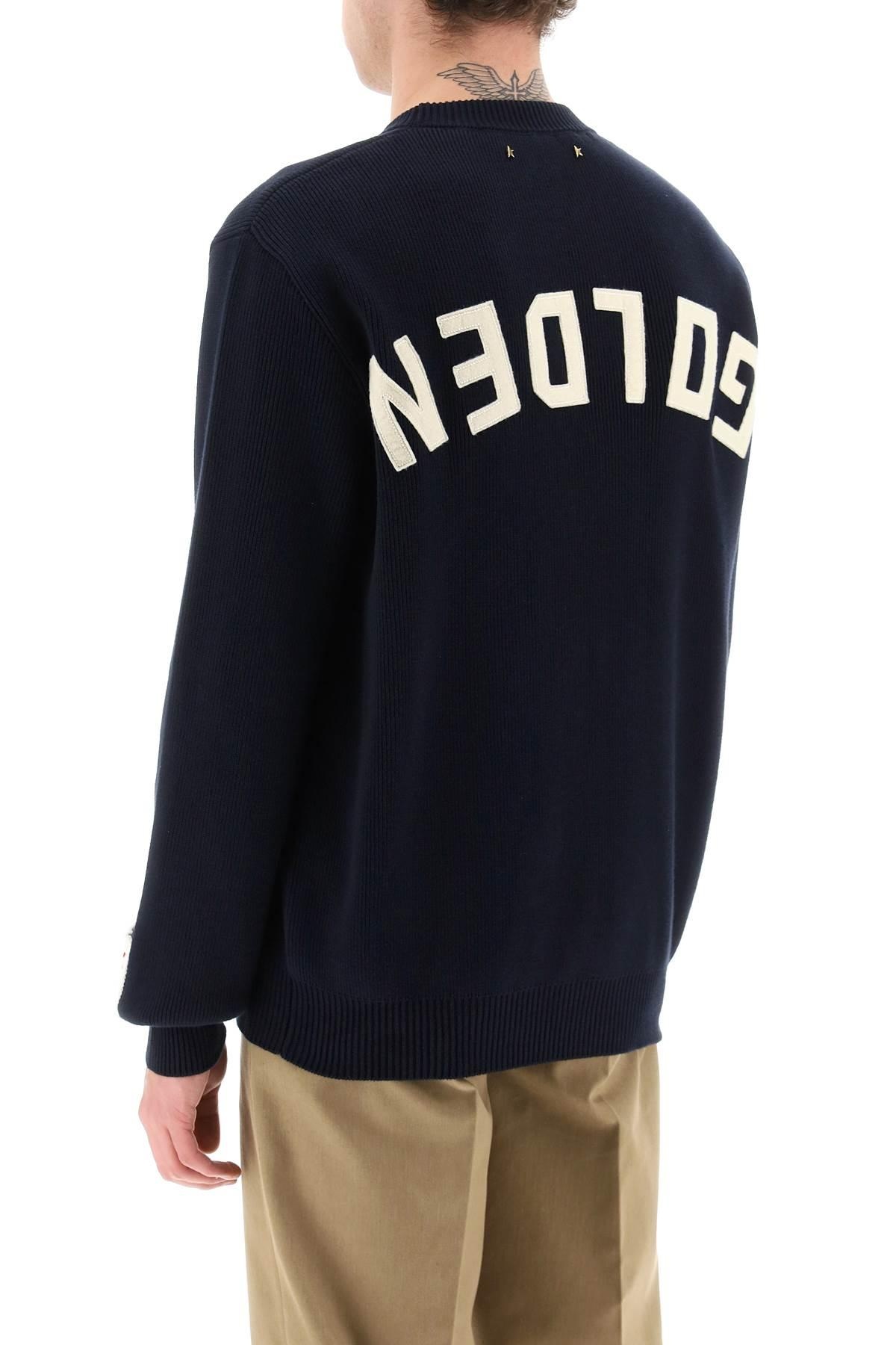 DAVIS COTTON SWEATER WITH LOGO - 4