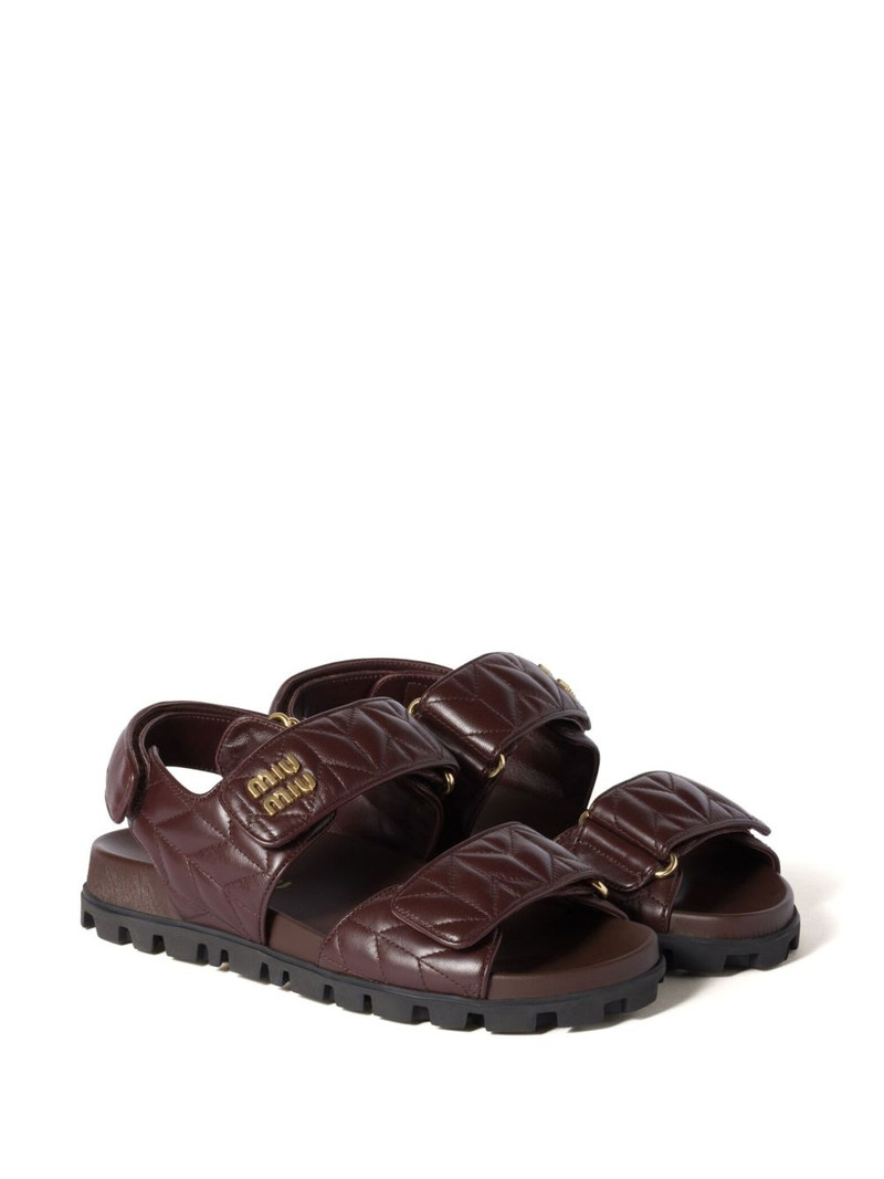 Miu Miu leather sandals outlook