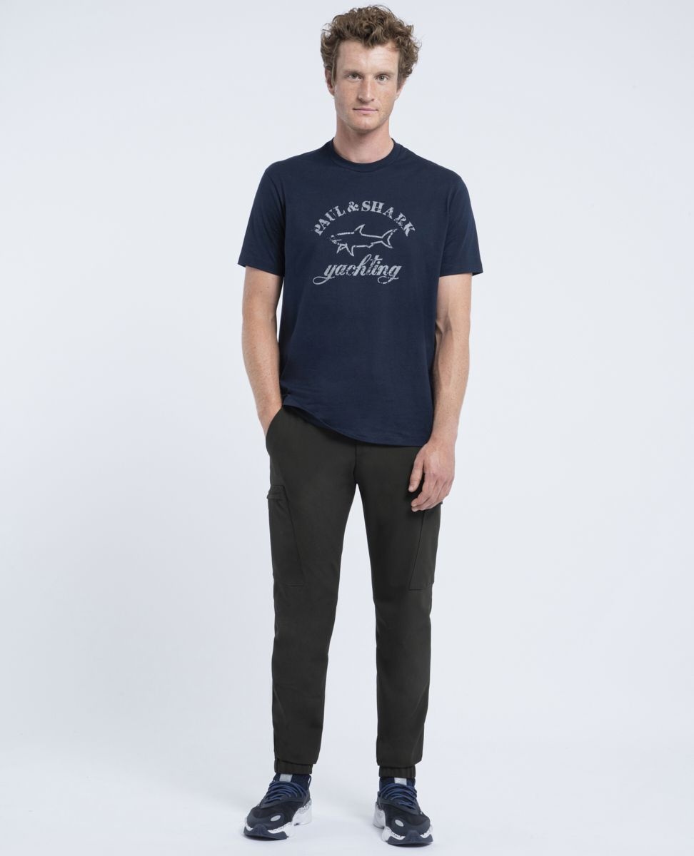 Stretch nylon Cargo Trousers with drawstring - 3
