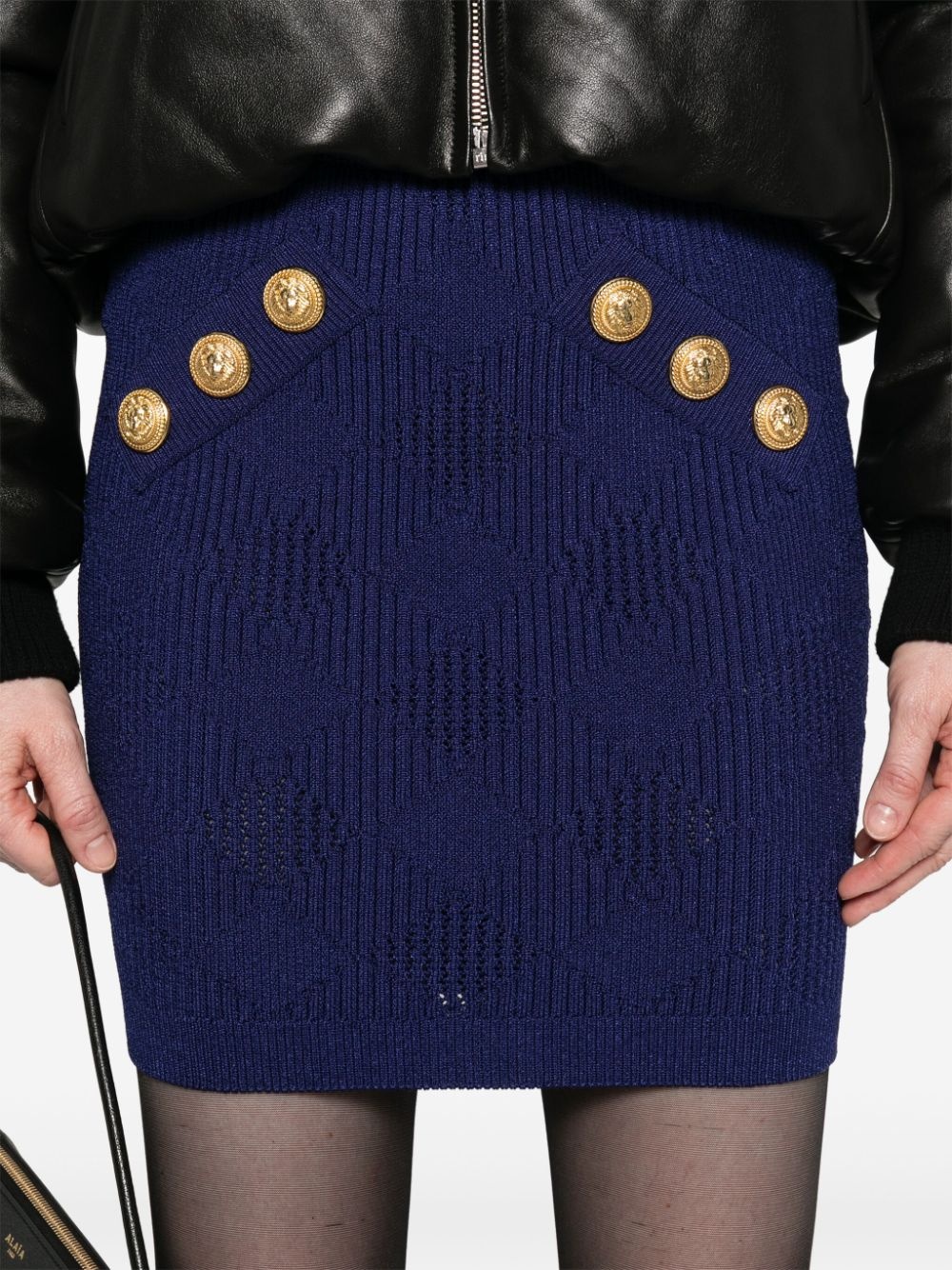 knitted mini skirt - 5