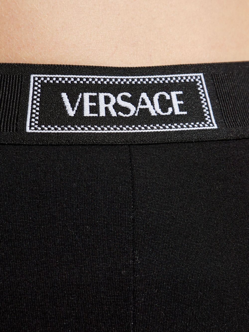 elasticated-waist leggings - 4