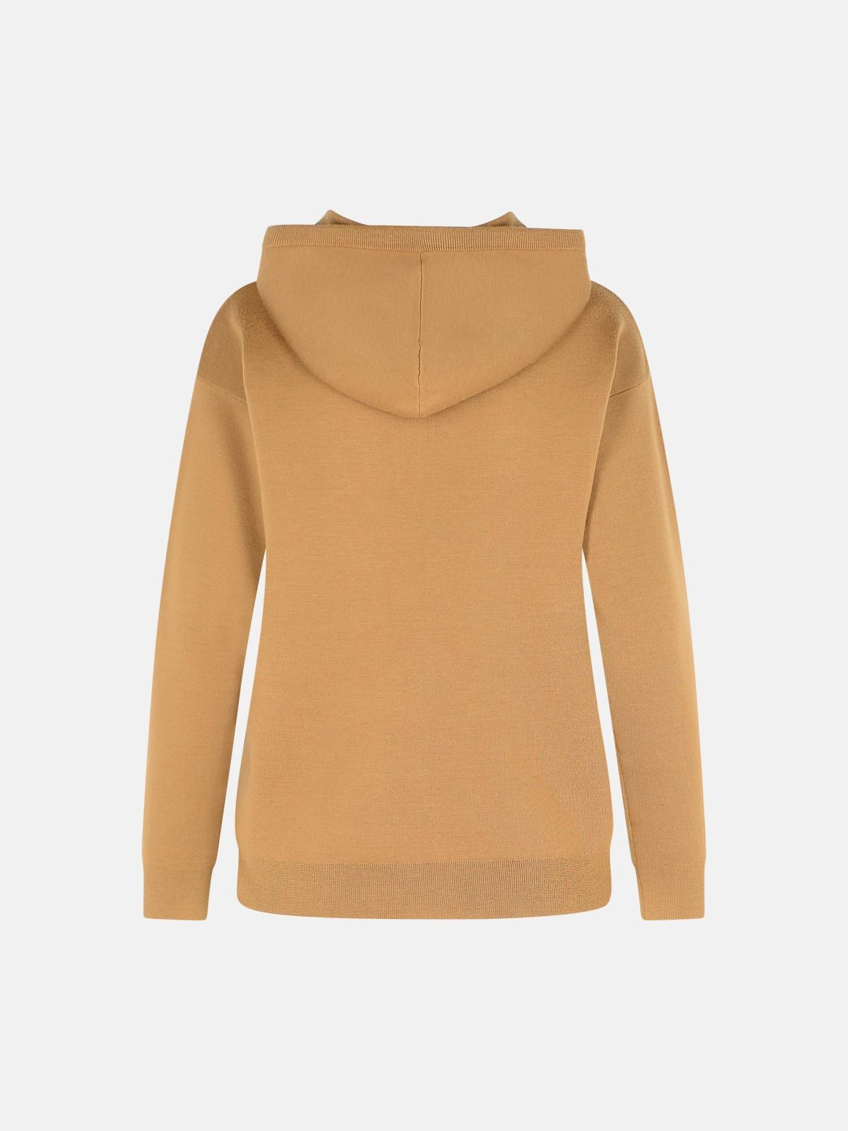 CAMEL VIRGIN WOOL SWEATSHIRT - 3