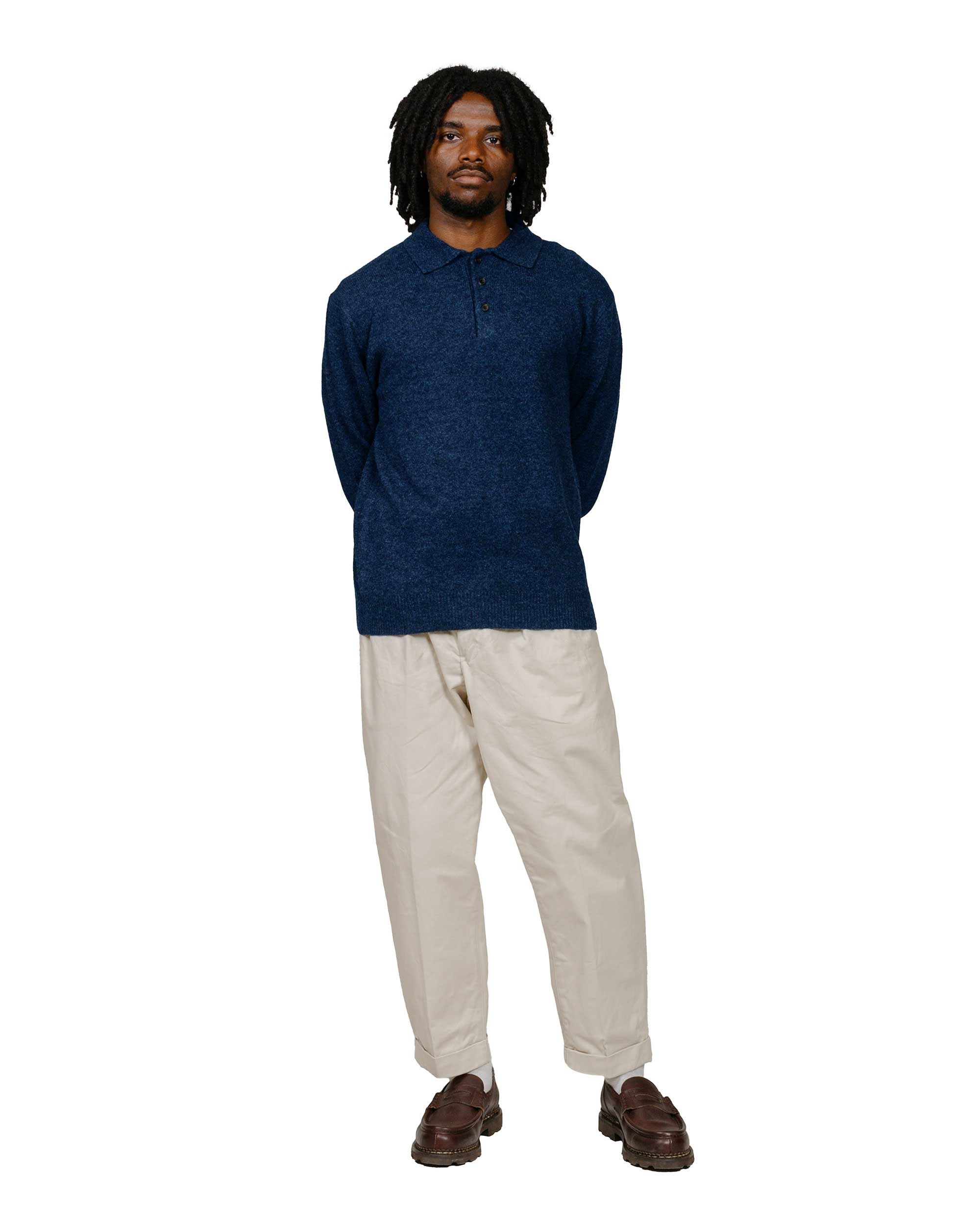 Knit Polo 9G Navy - 4