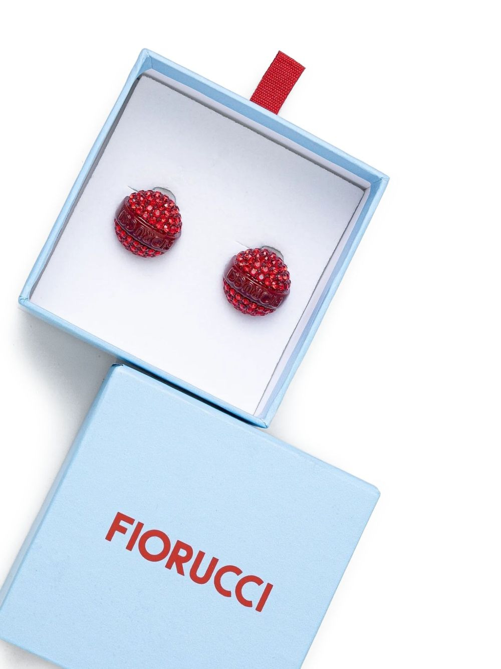 crystal-embellished clip earrings - 3
