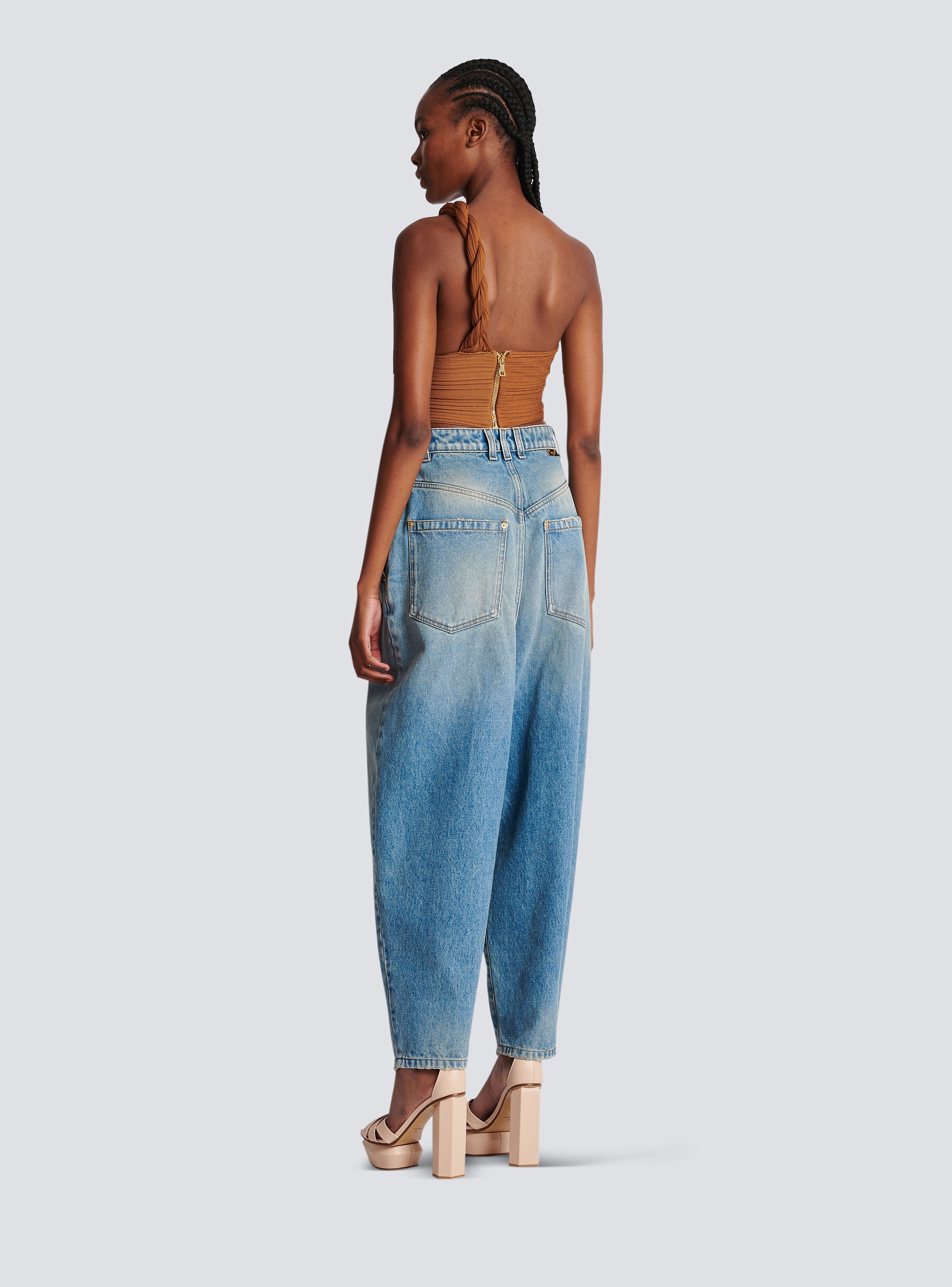 Faded baggy denim jeans - 4