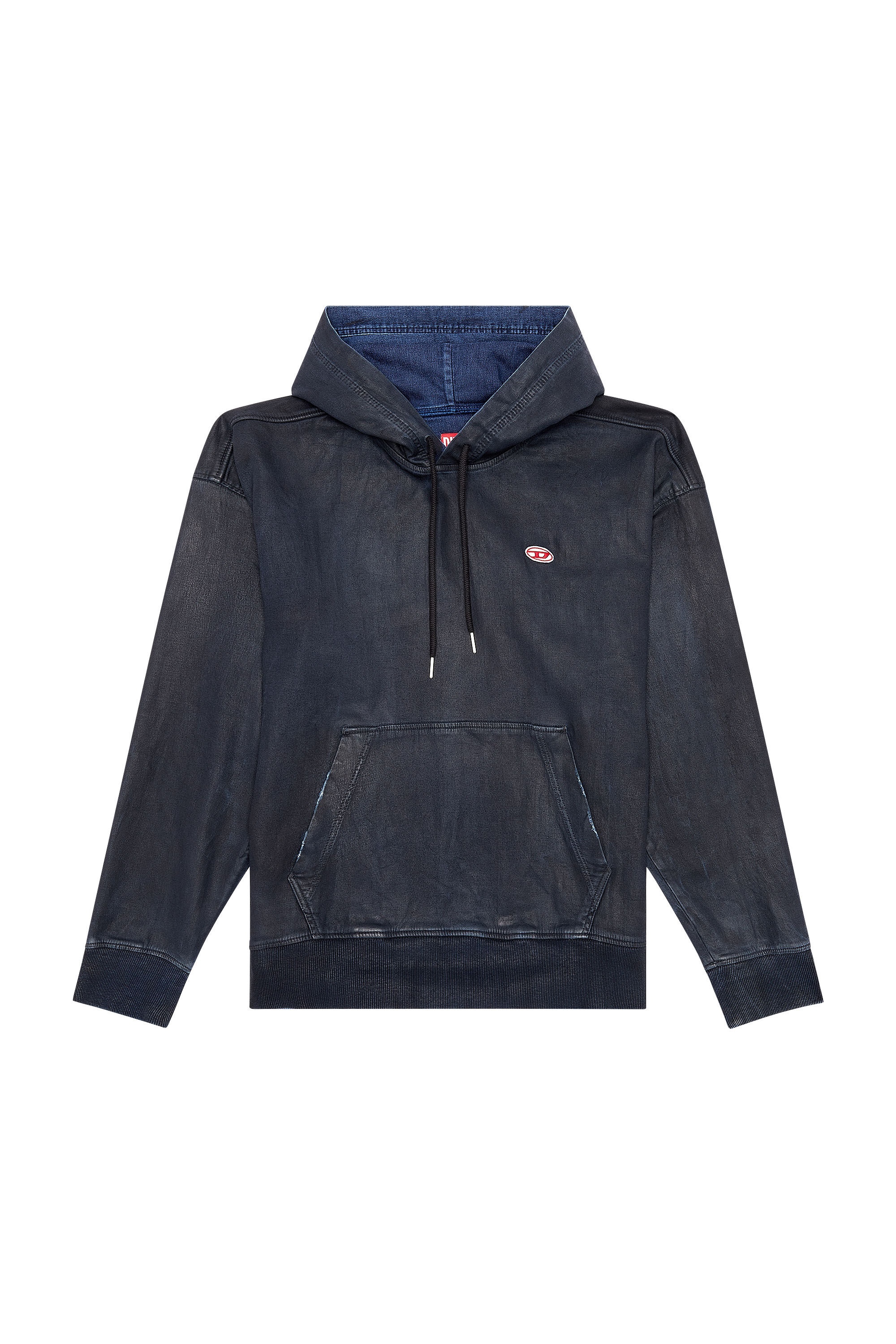DIESEL | D-UM-RIB-NE HOODIE BLACK パーカー Diesel D-UM-RIB-NE | REVERSIBLE