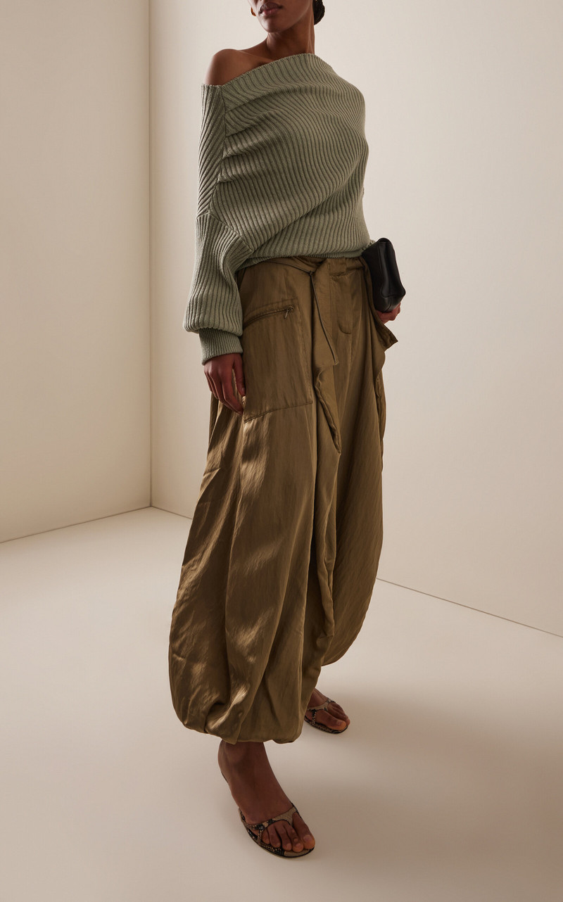Balmain Sargon Twill Pants green outlook