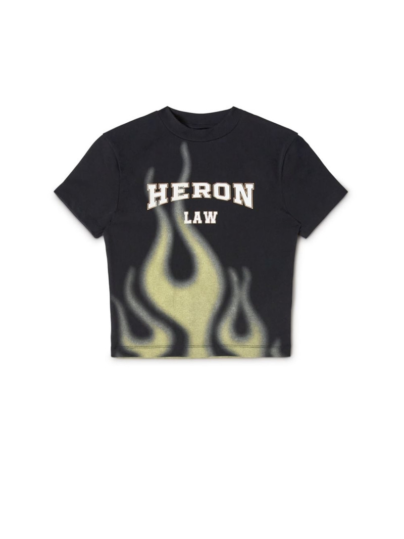 Heron Law Flames Baby Tee 1