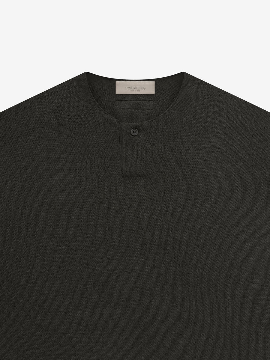 Womens Knit LS Henley - 3