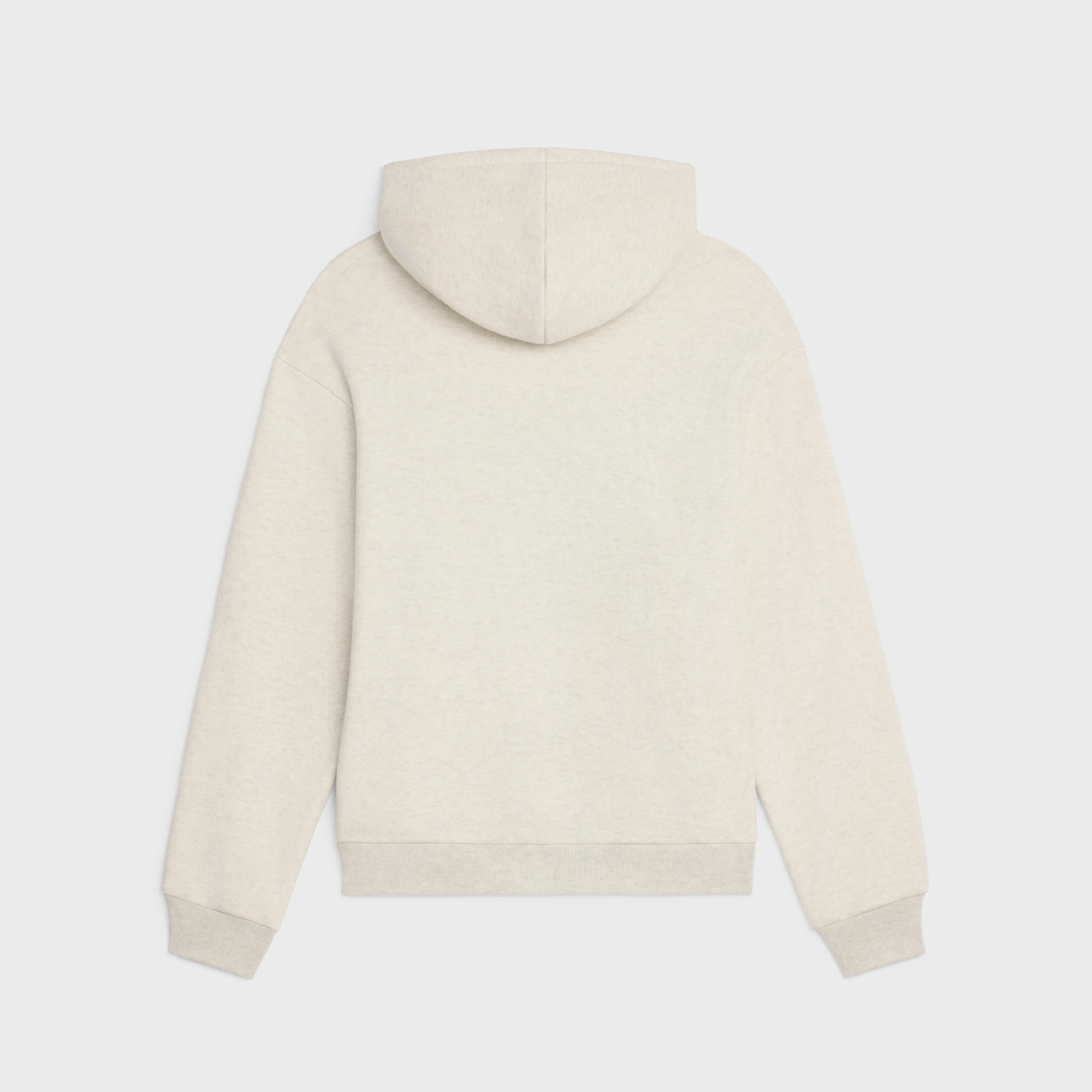 celine loose hoodie in cotton fleece - 2