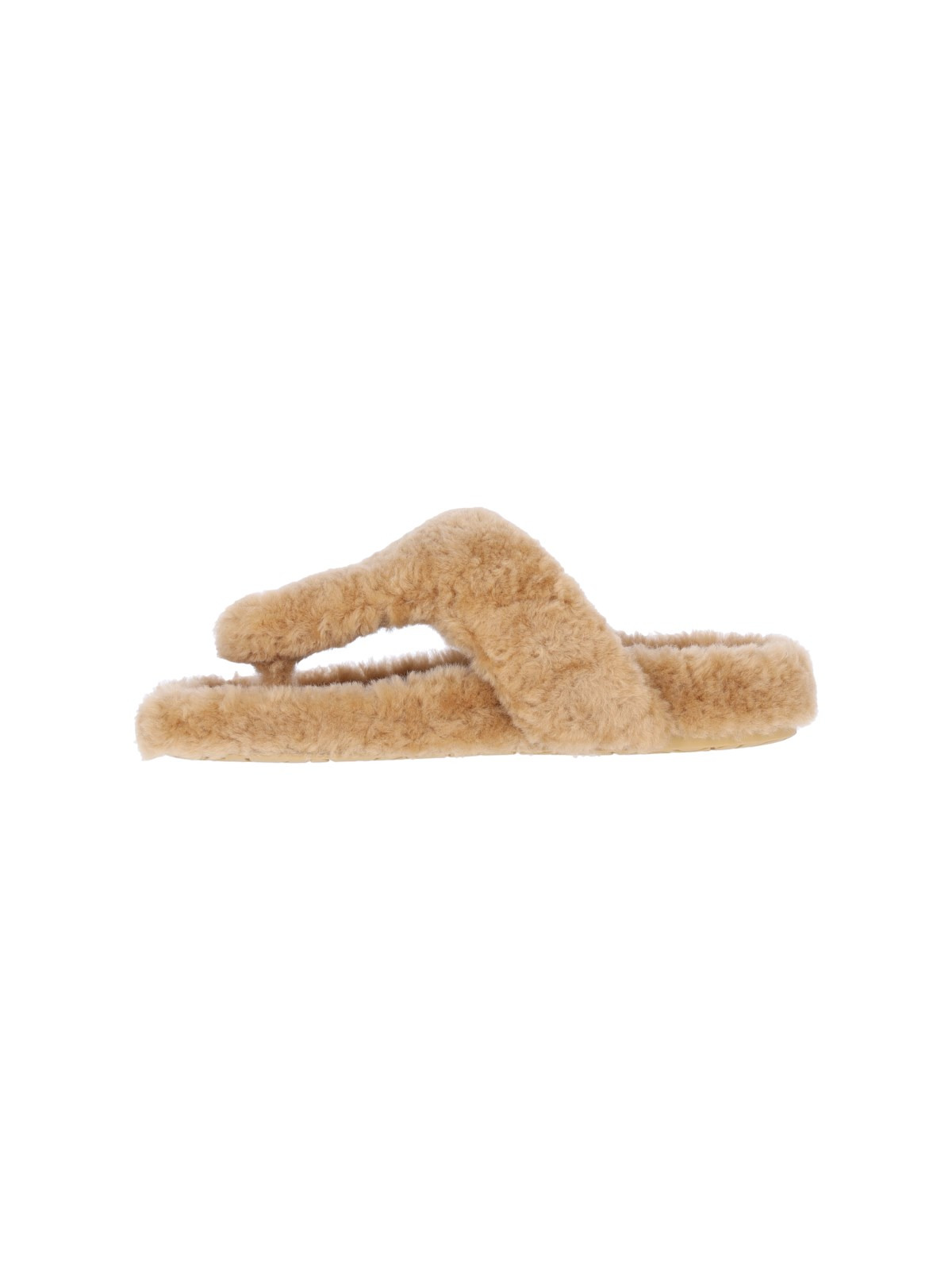 SHEARLING THONG SANDALS - 3