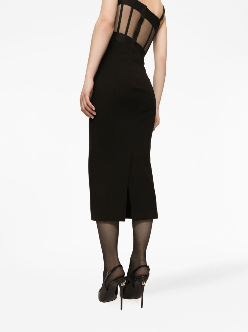high-waisted midi skirt - 5