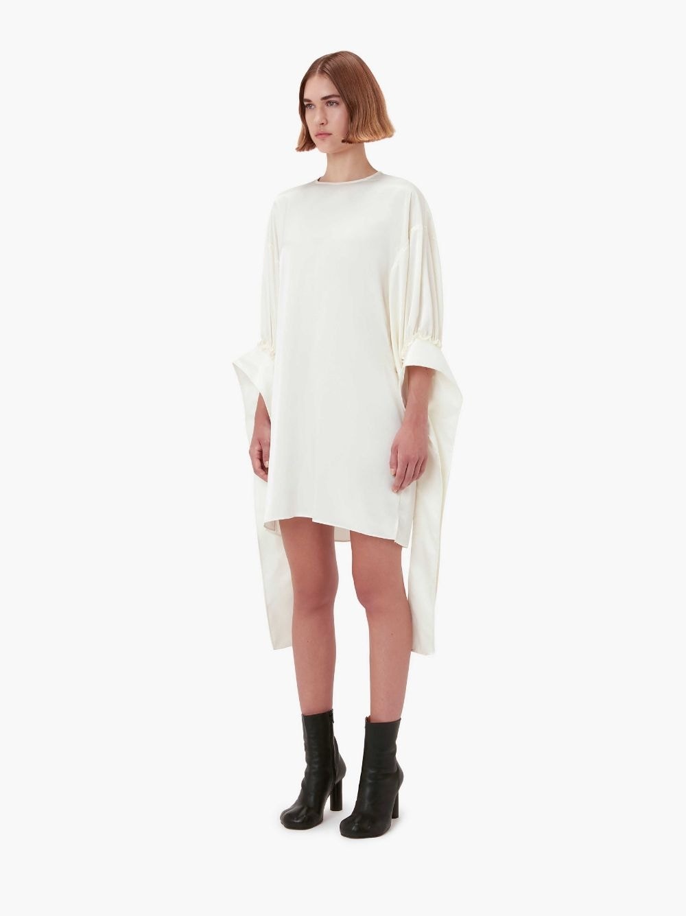 TAB SLEEVE DRESS - 4