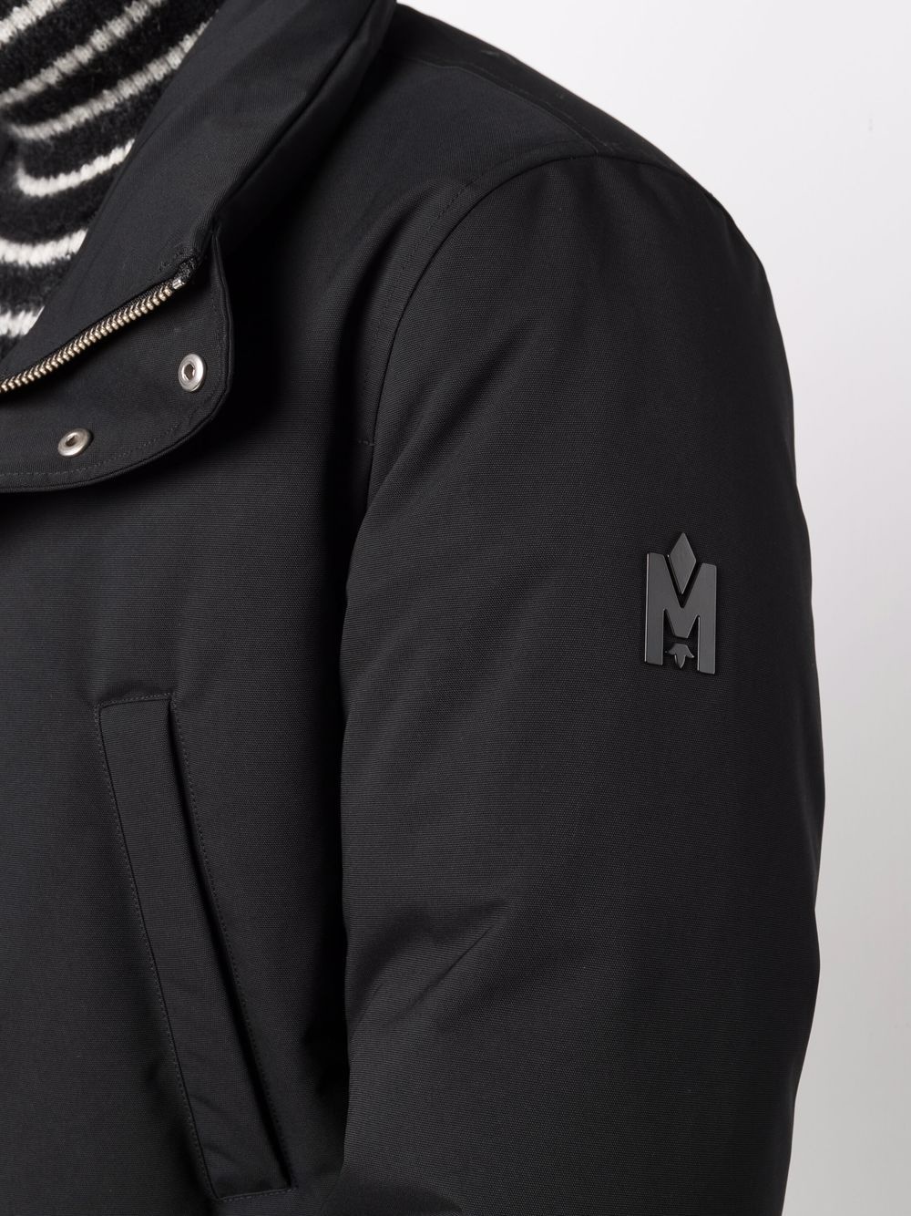 Edward logo-print faux fur-trim padded jacket - 5