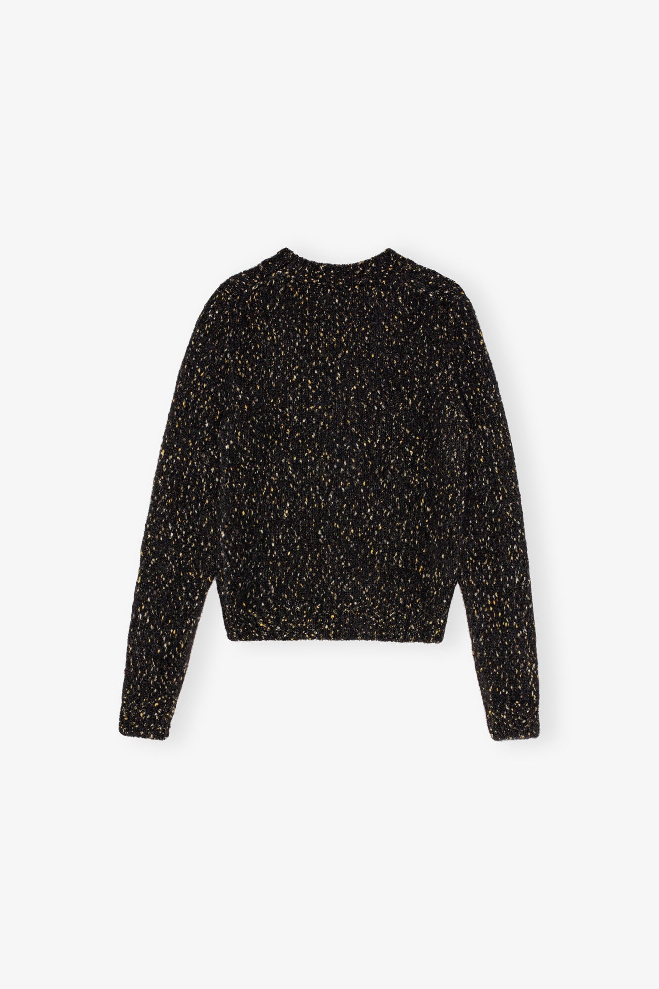 BLACK O-NECK SWEATER - 6