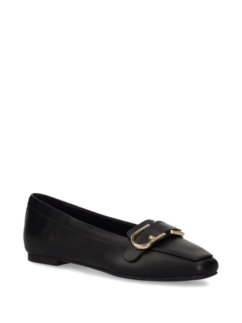 FURLA buckle-embellished loafers outlook