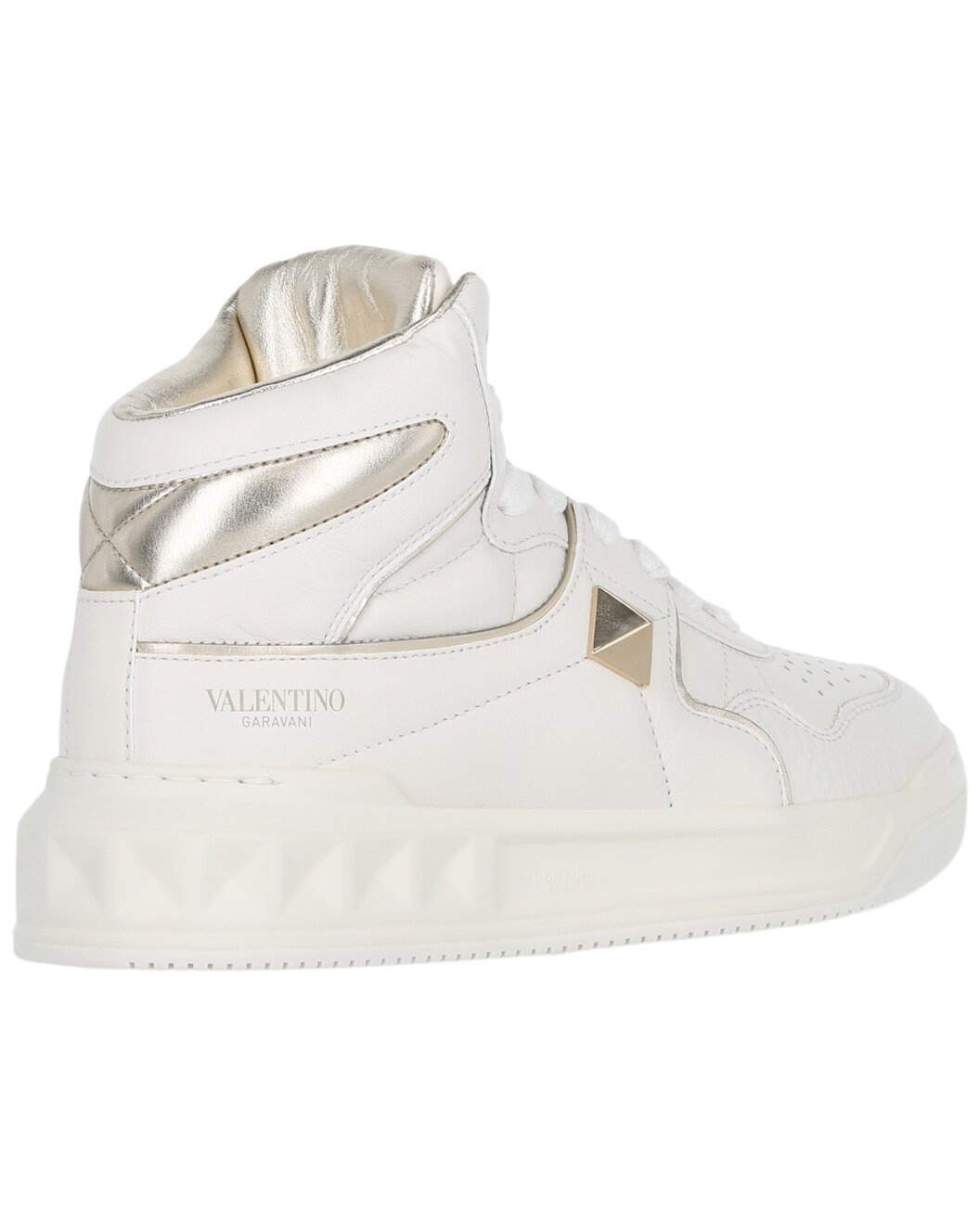 Valentino One Stud Leather Sneaker - 2