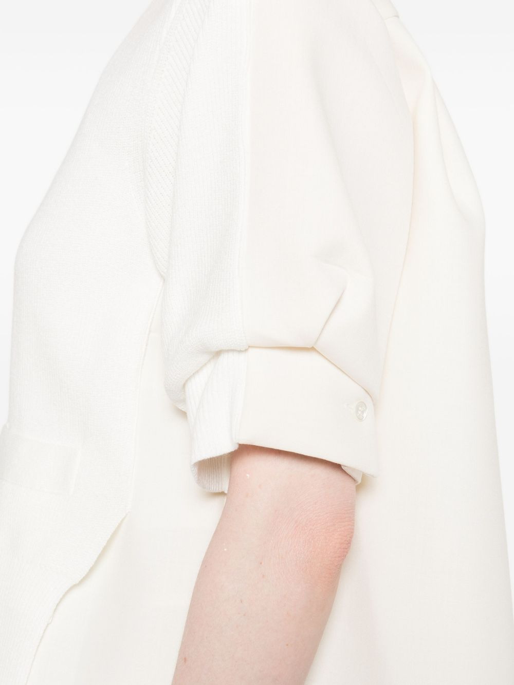 button-front layered shirt - 5