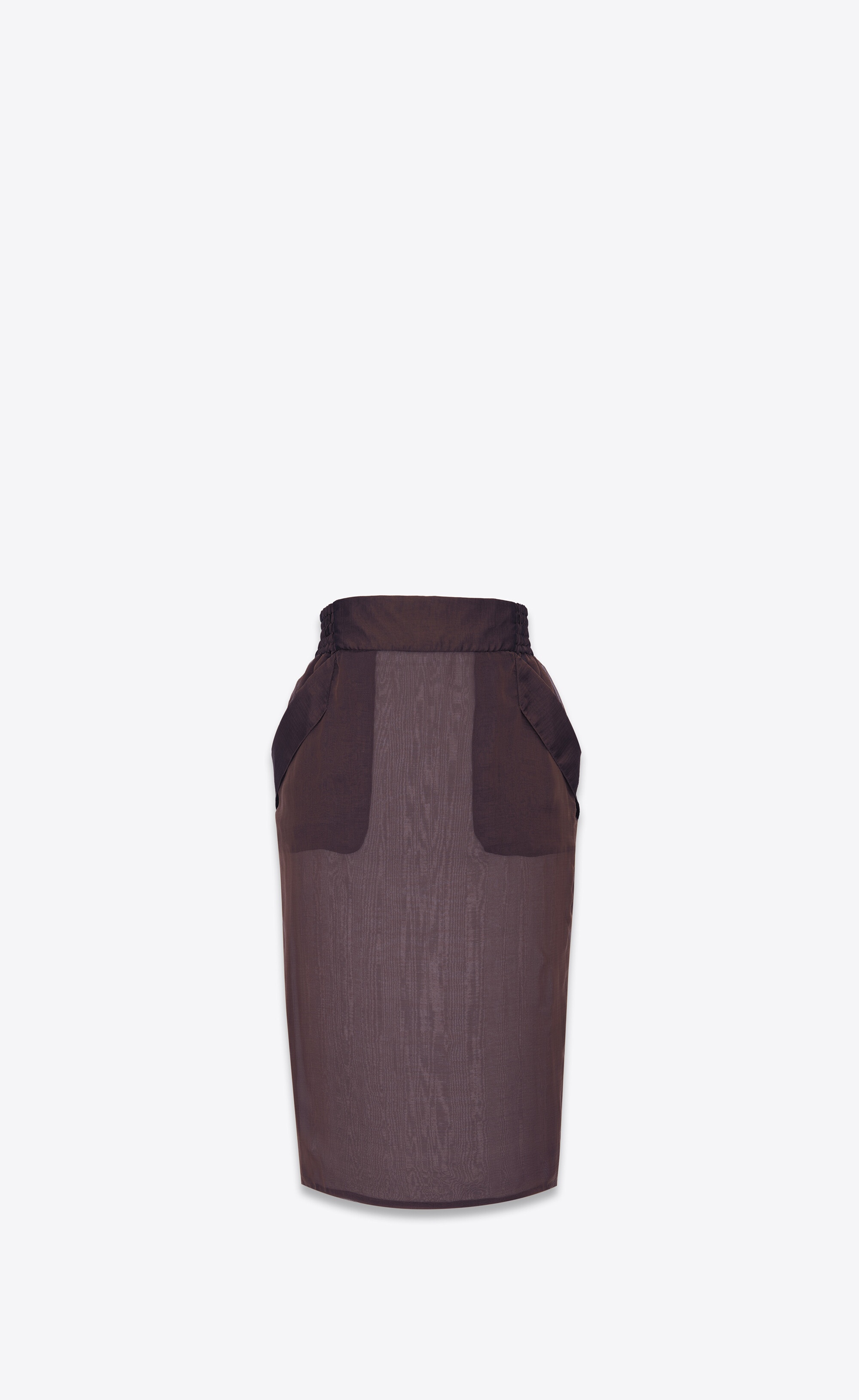 pencil skirt in silk muslin - 1