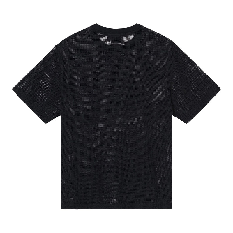 Stüssy Stussy Cotton Mesh Short-Sleeve Crew 'Black' outlook
