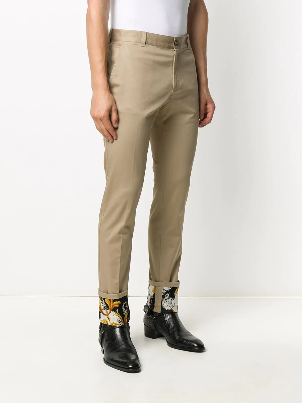 slim-fit chino trousers - 3