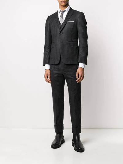 Thom Browne narrow chalk-stripe flannel suit outlook