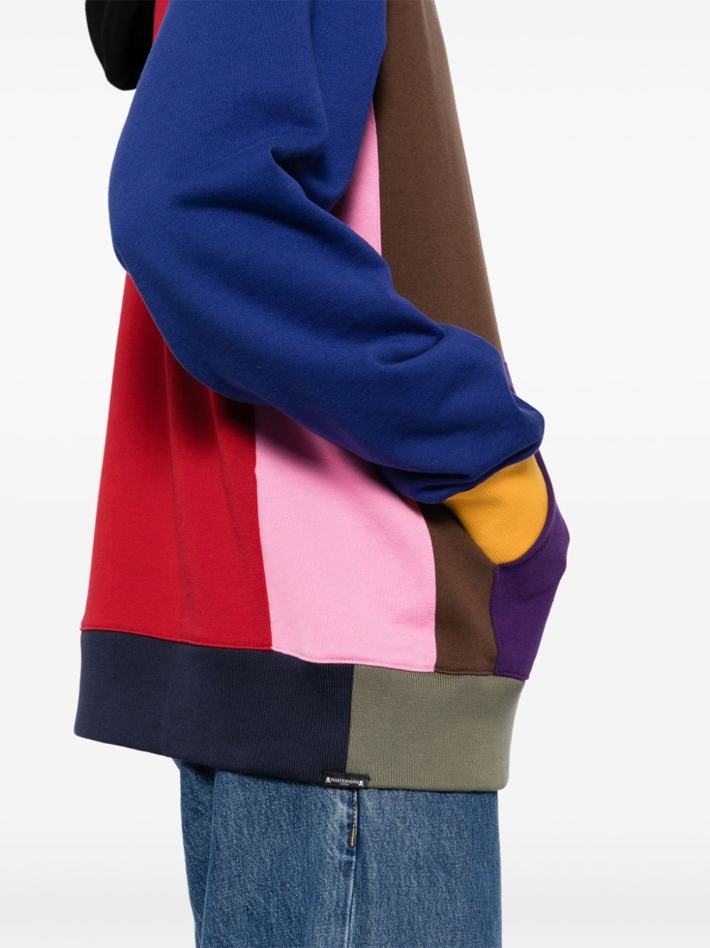 patchwork hoodie - 5