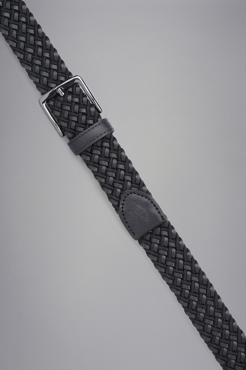 Paul & Shark WOVEN LEATHER BELT outlook