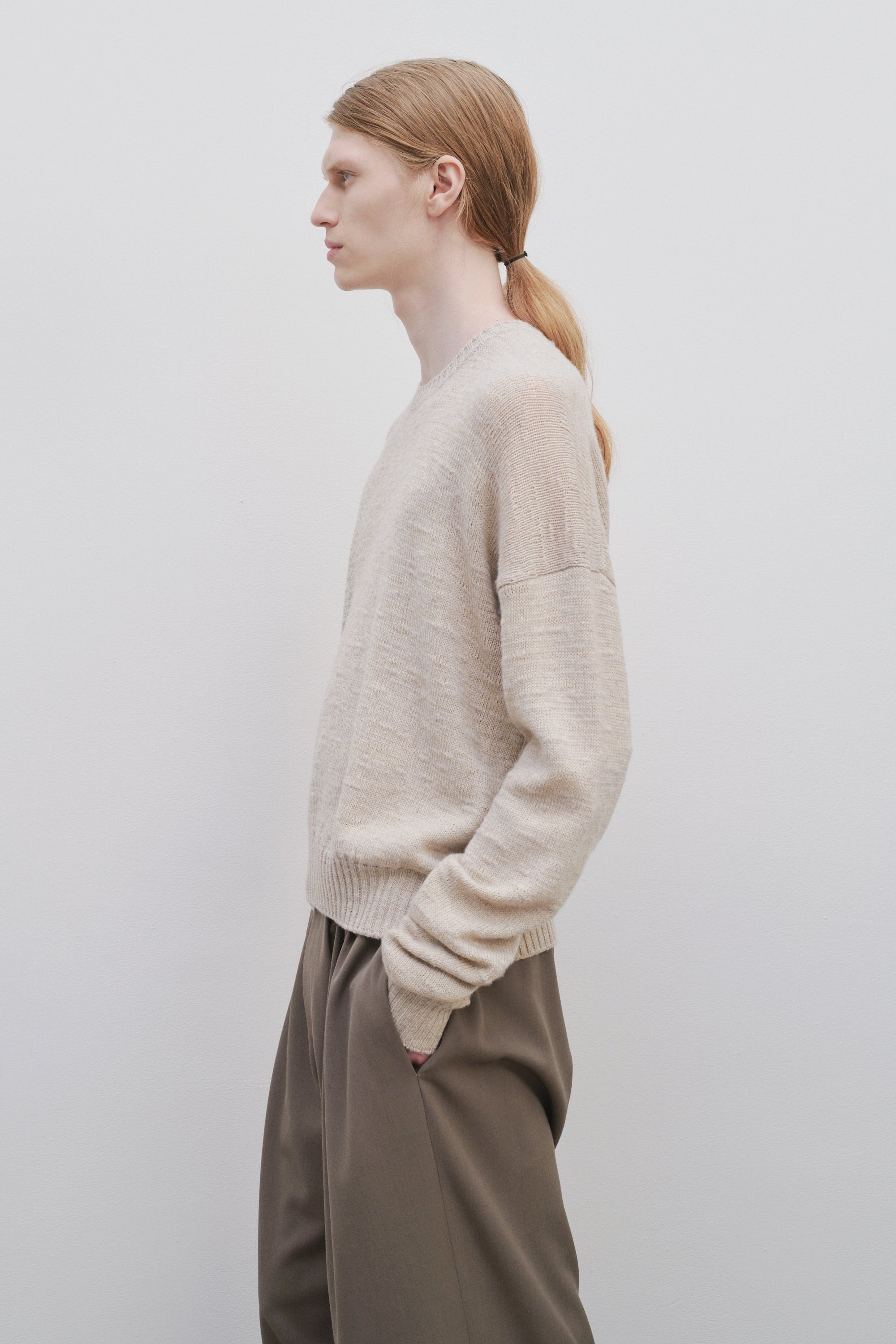 Gary Top in Virgin Wool and Linen - 4
