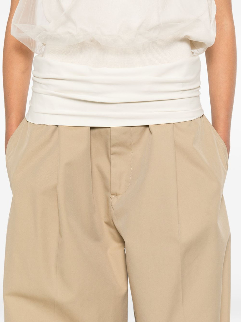 Wendy fold-over pleated trousers 5