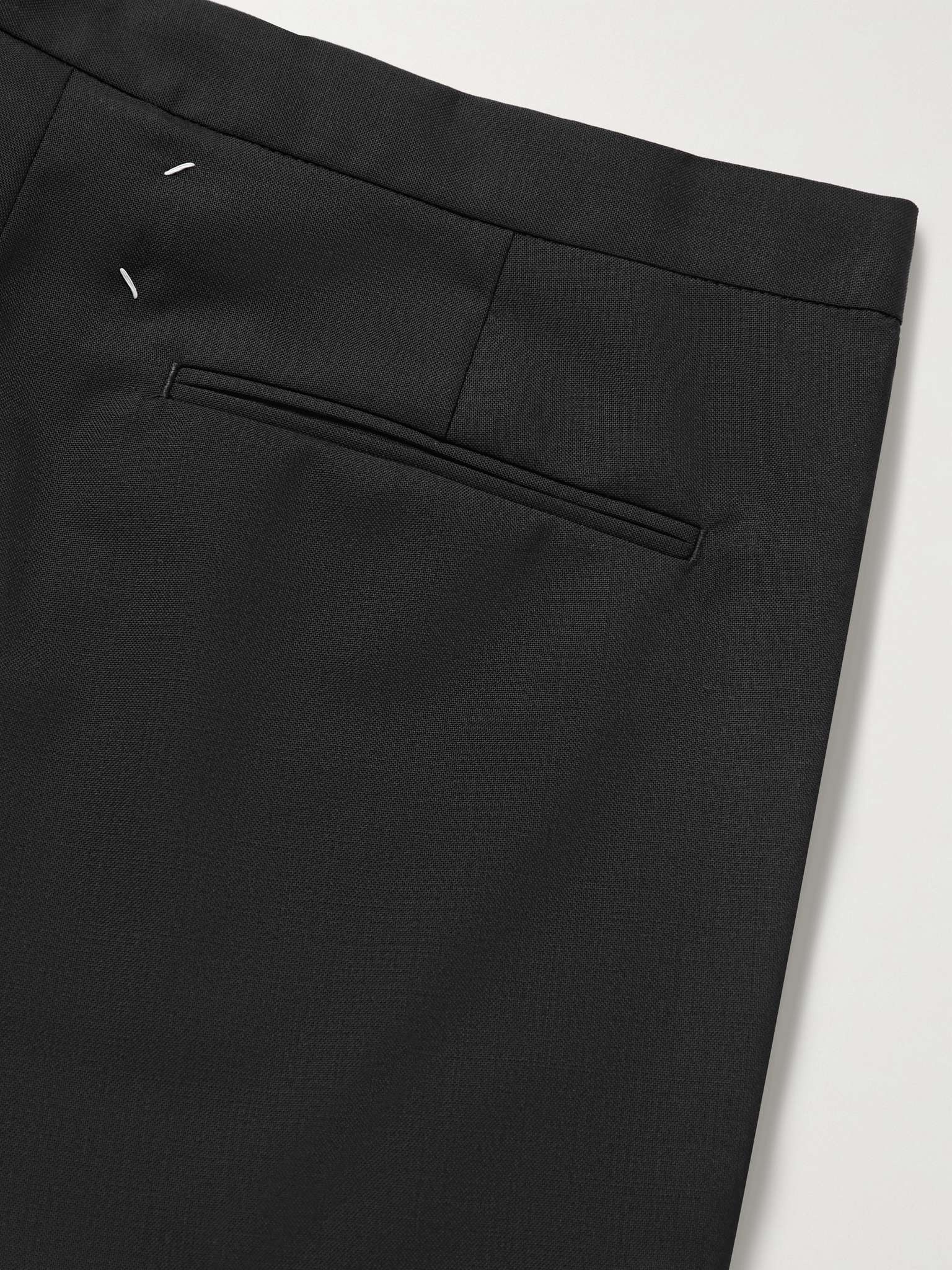 Tapered Virgin Wool Drawstring Trousers - 5