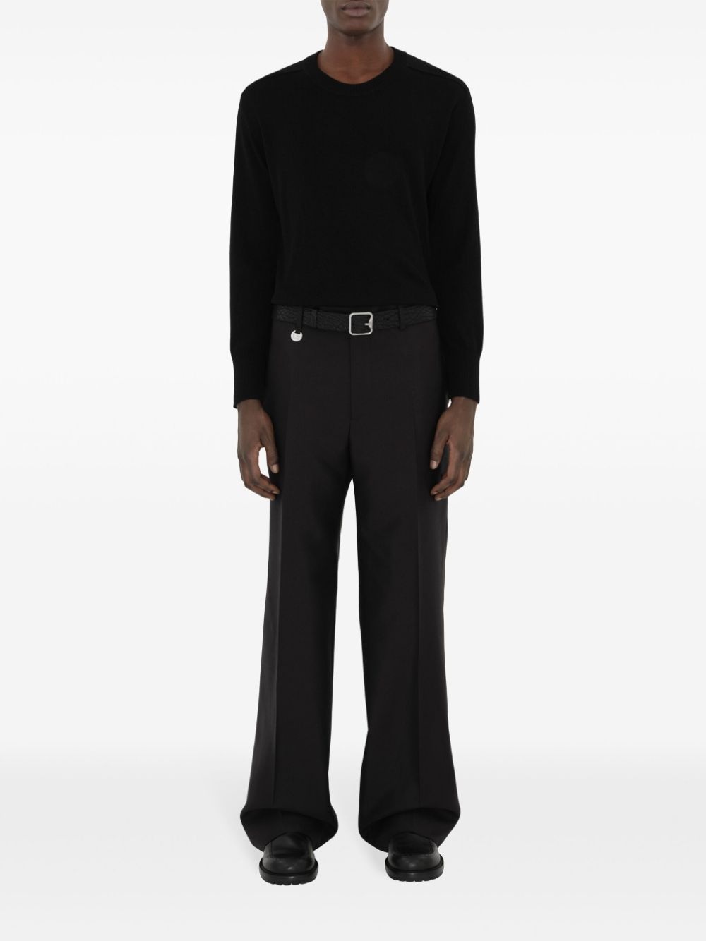 crew-neck wool jumper - 2
