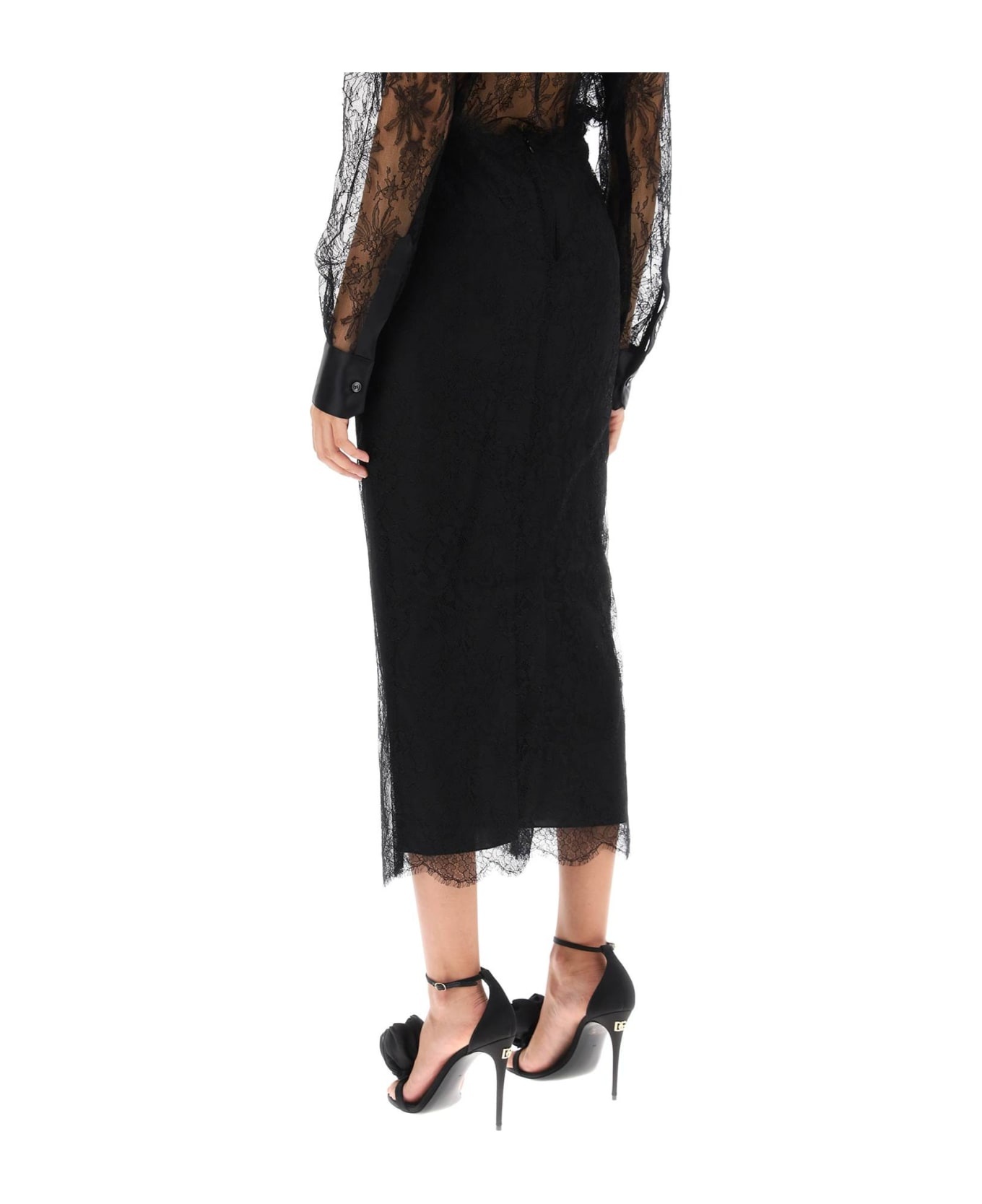 Lace Pencil Skirt - 2