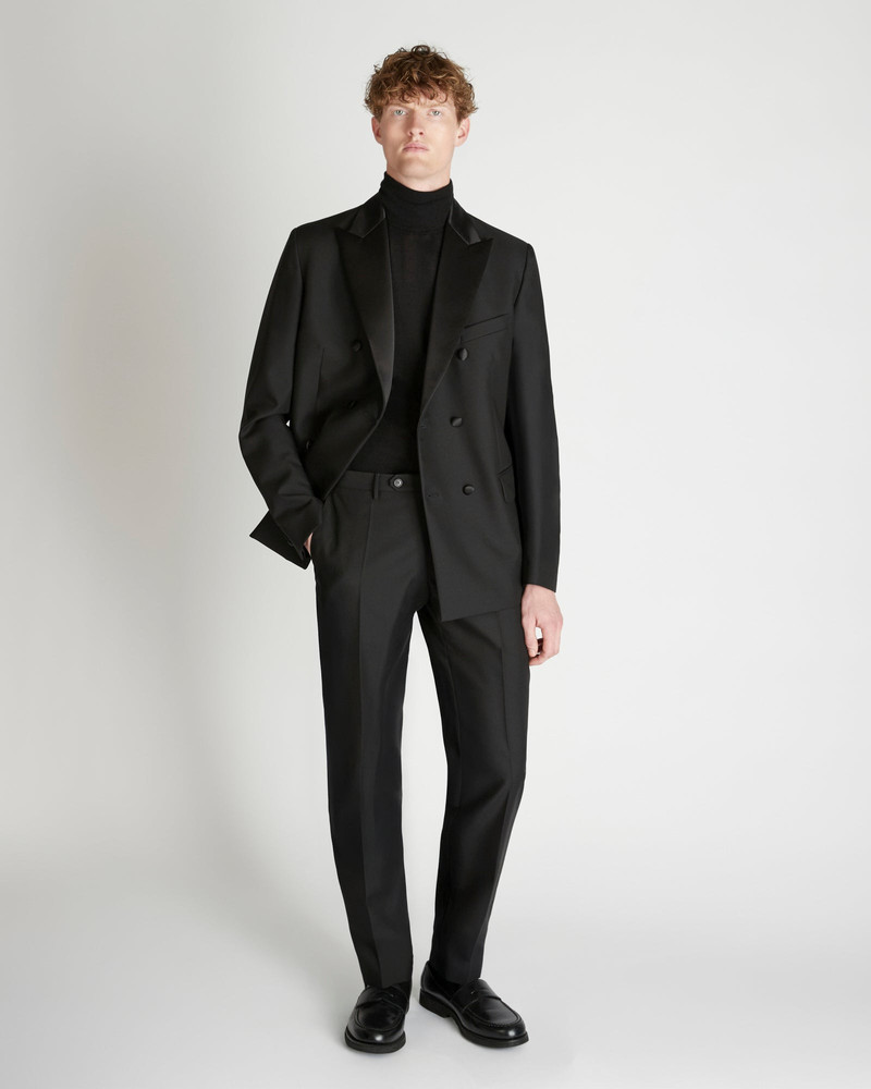 Double-breasted wool and mohair twill jacket 5