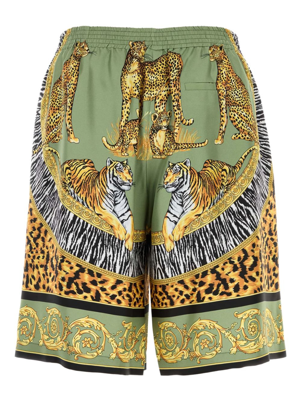printed silk bermuda shorts - 2
