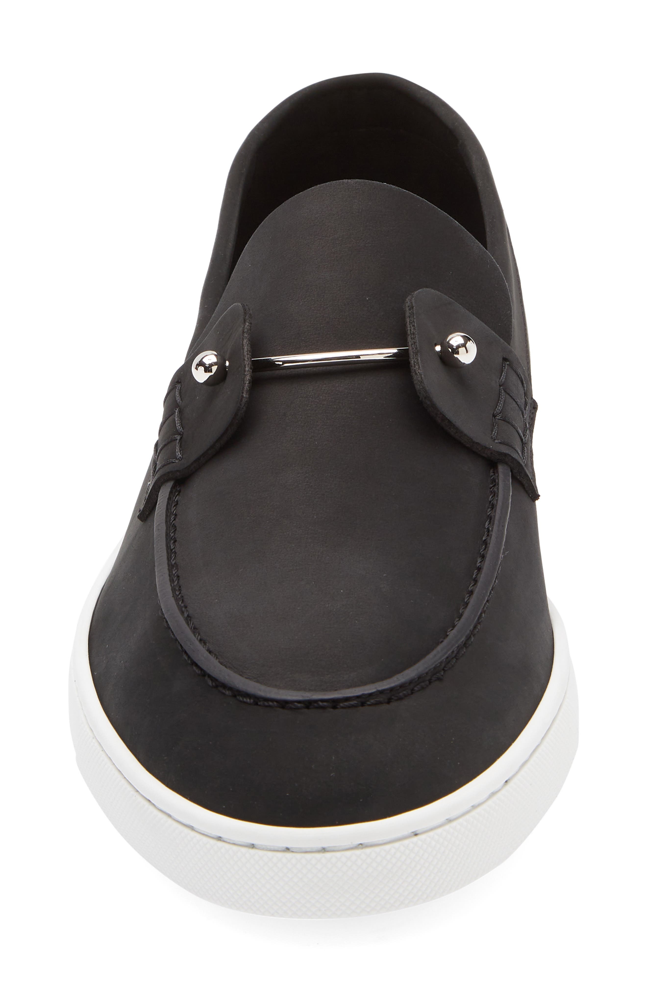 Christian Louboutin Chambeliboat Loafer in Black/Lin Black at Nordstrom - 4