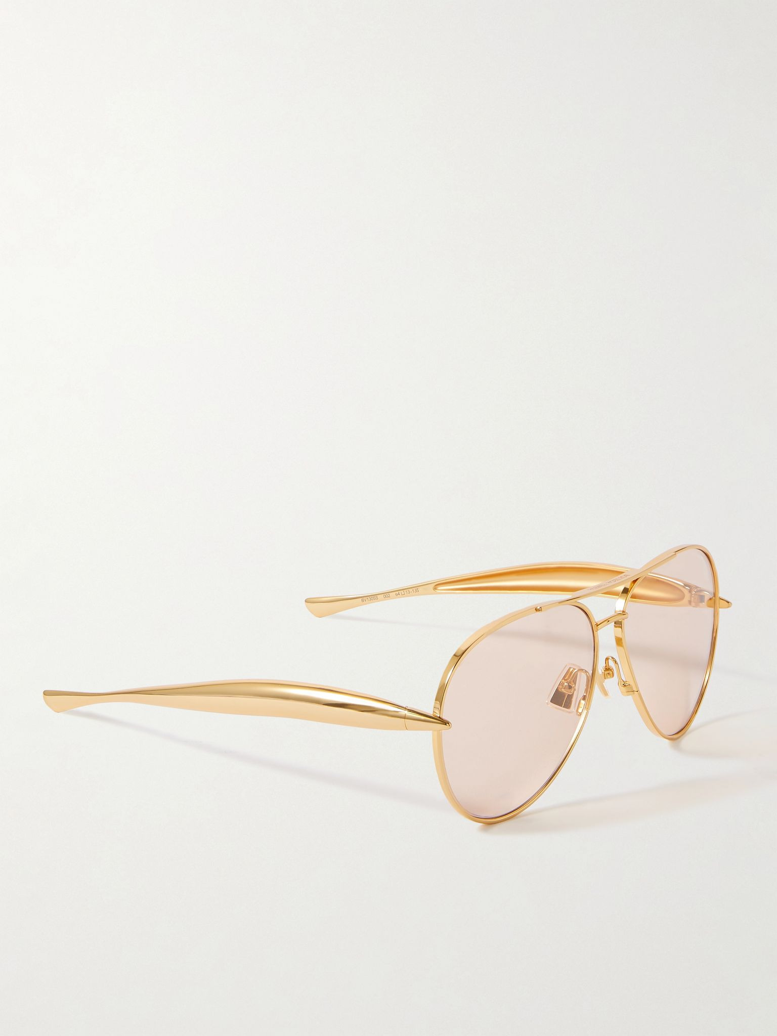 Sardine aviator-style gold-tone sunglasses Gold - 3