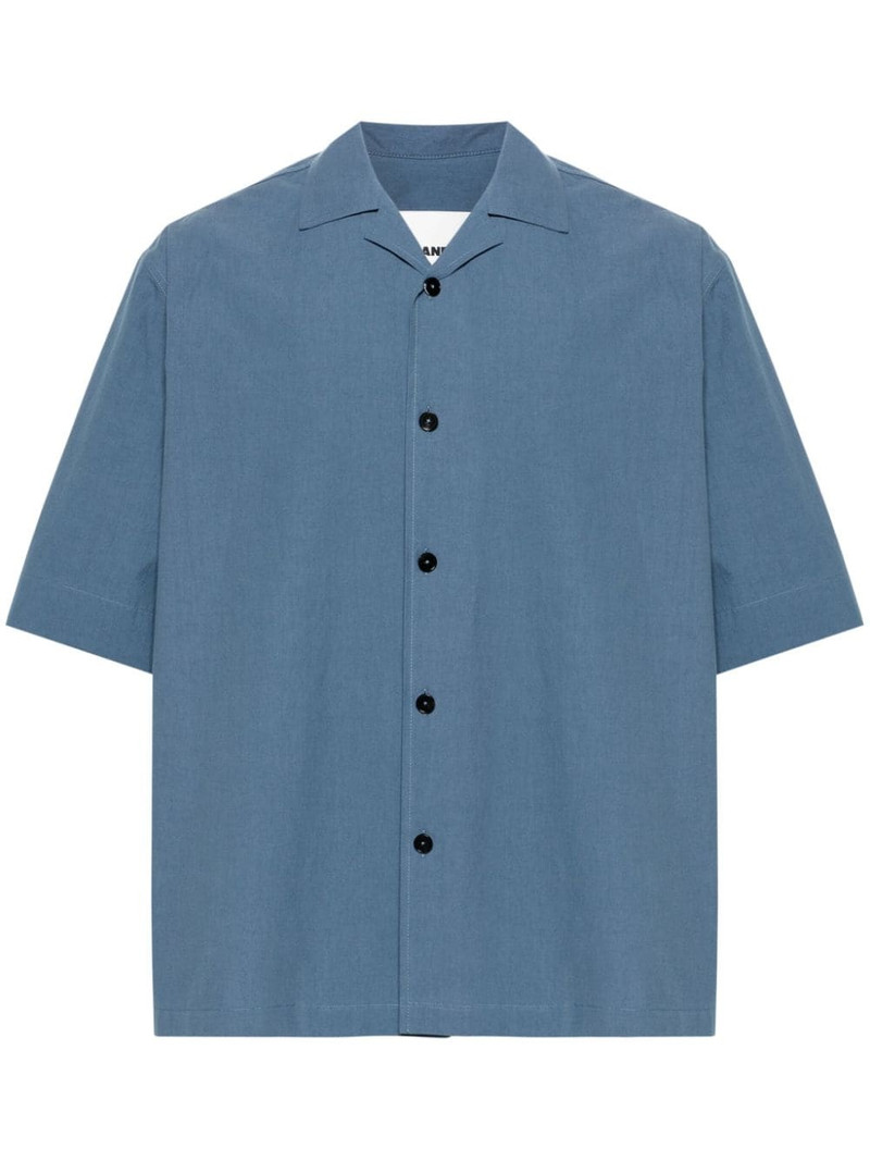 camp-collar cotton shirt 1