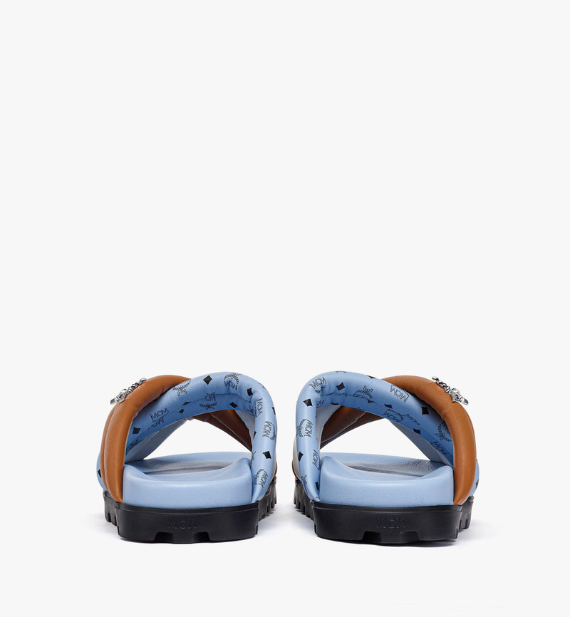 Monogram Cross Sandals in Lamb Leather 3