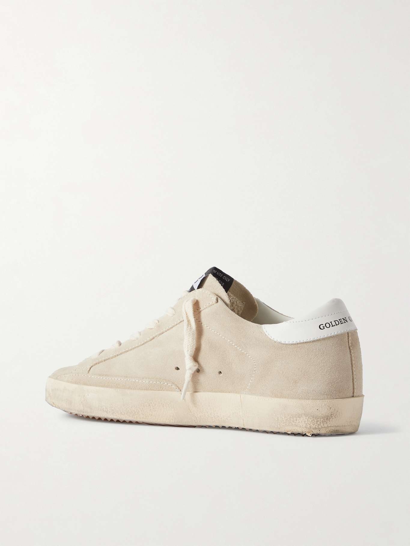 Super-Star leather-trimmed suede sneakers - 3