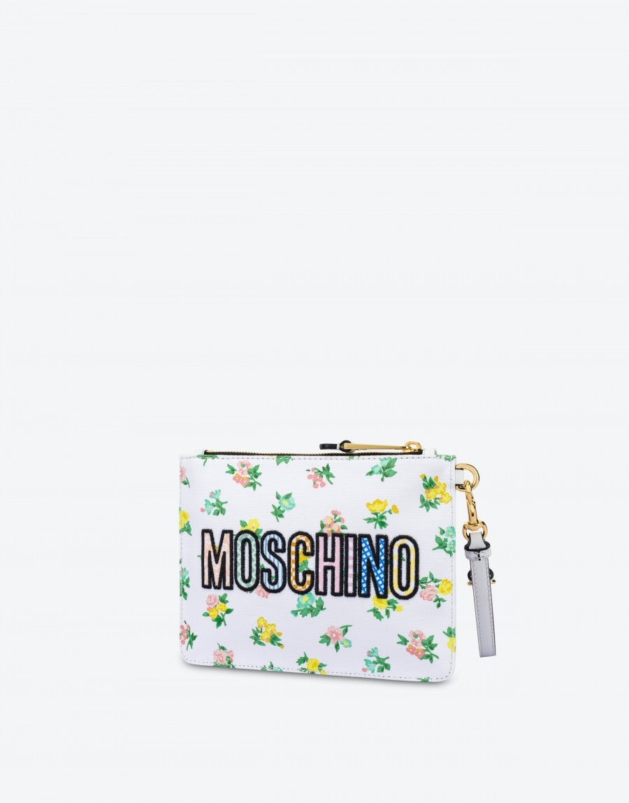 TEDDY PATCHWORK ECO-CANVAS CLUTCH - 2
