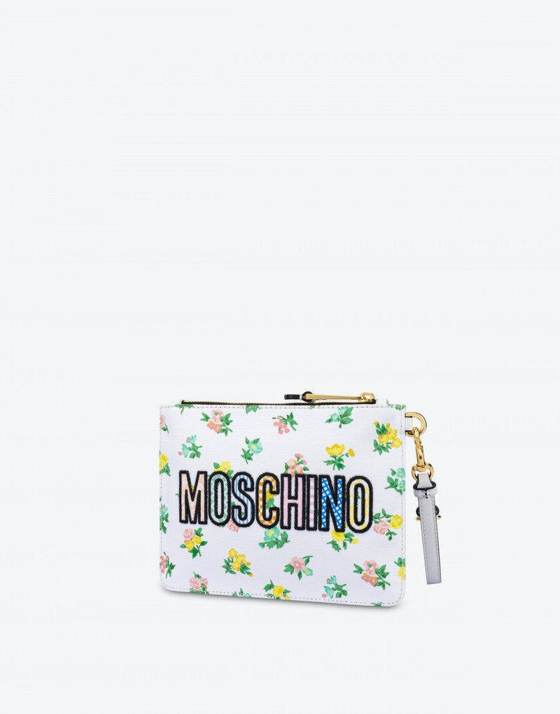 TEDDY PATCHWORK ECO-CANVAS CLUTCH 2