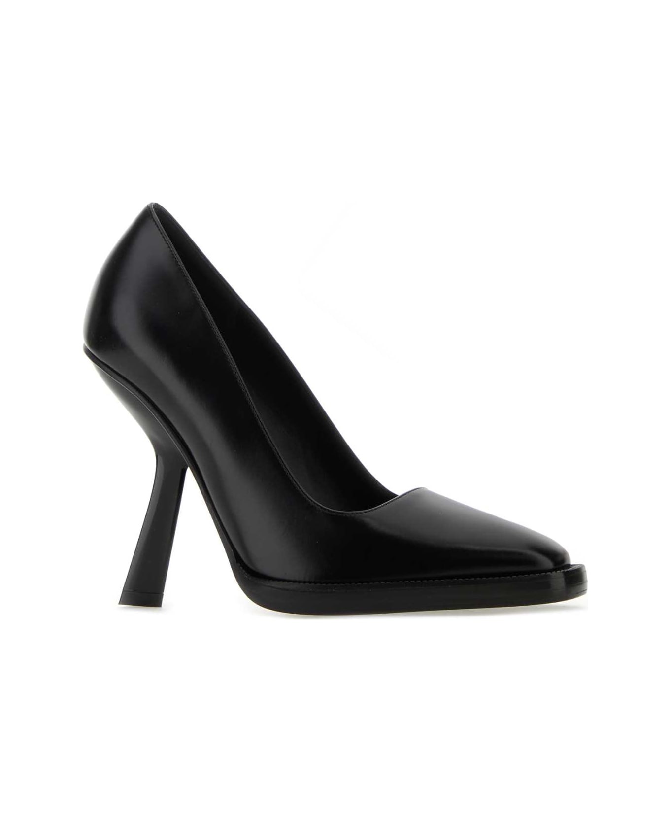 Black Leather Anser X5 Pumps - 2
