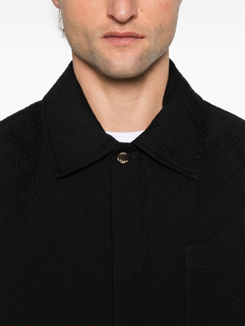 jacquard shirt jacket - 5