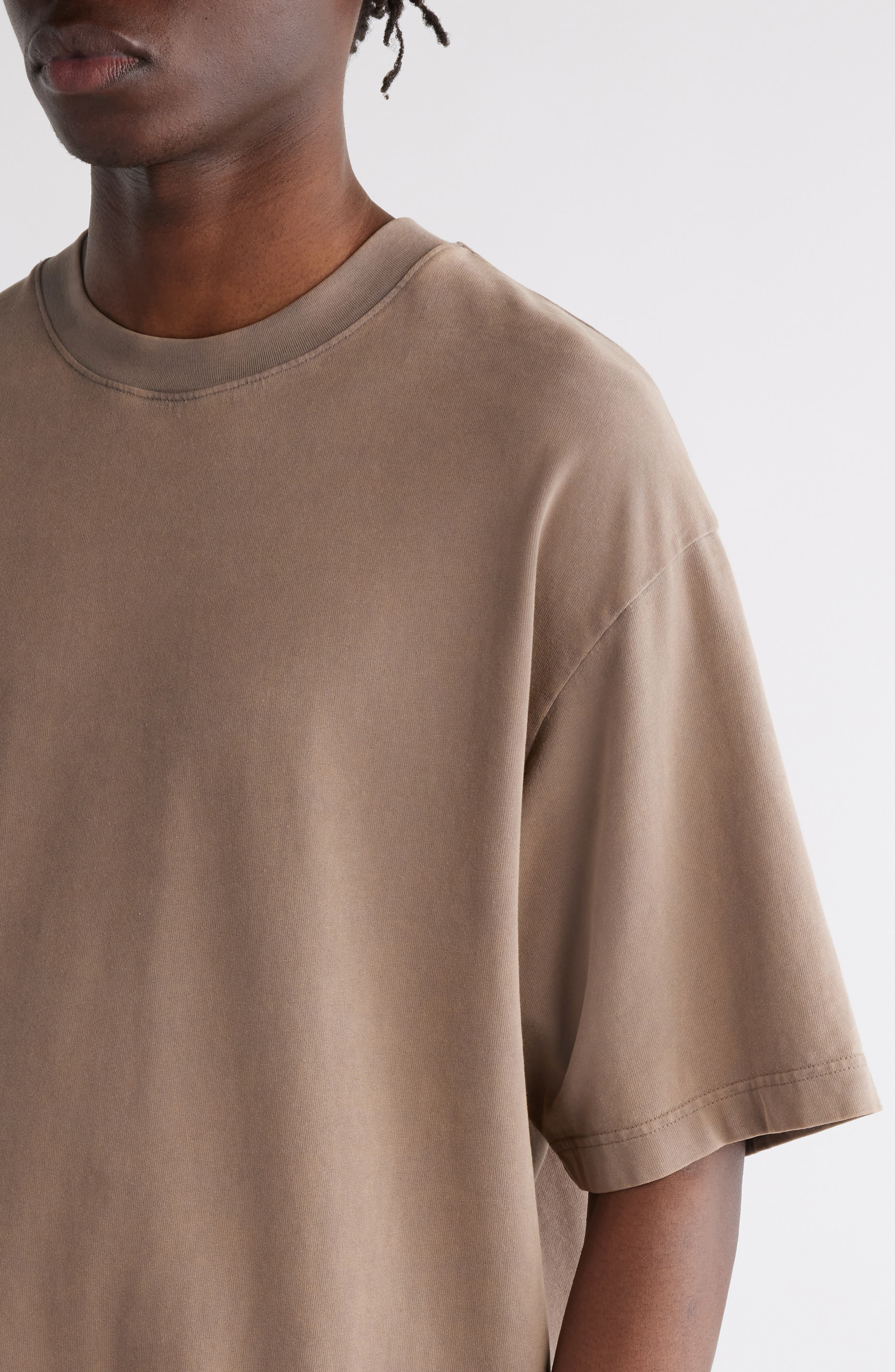 Acne Studios Extorr Logo Back T-Shirt in Taupe Brown at Nordstrom - 5