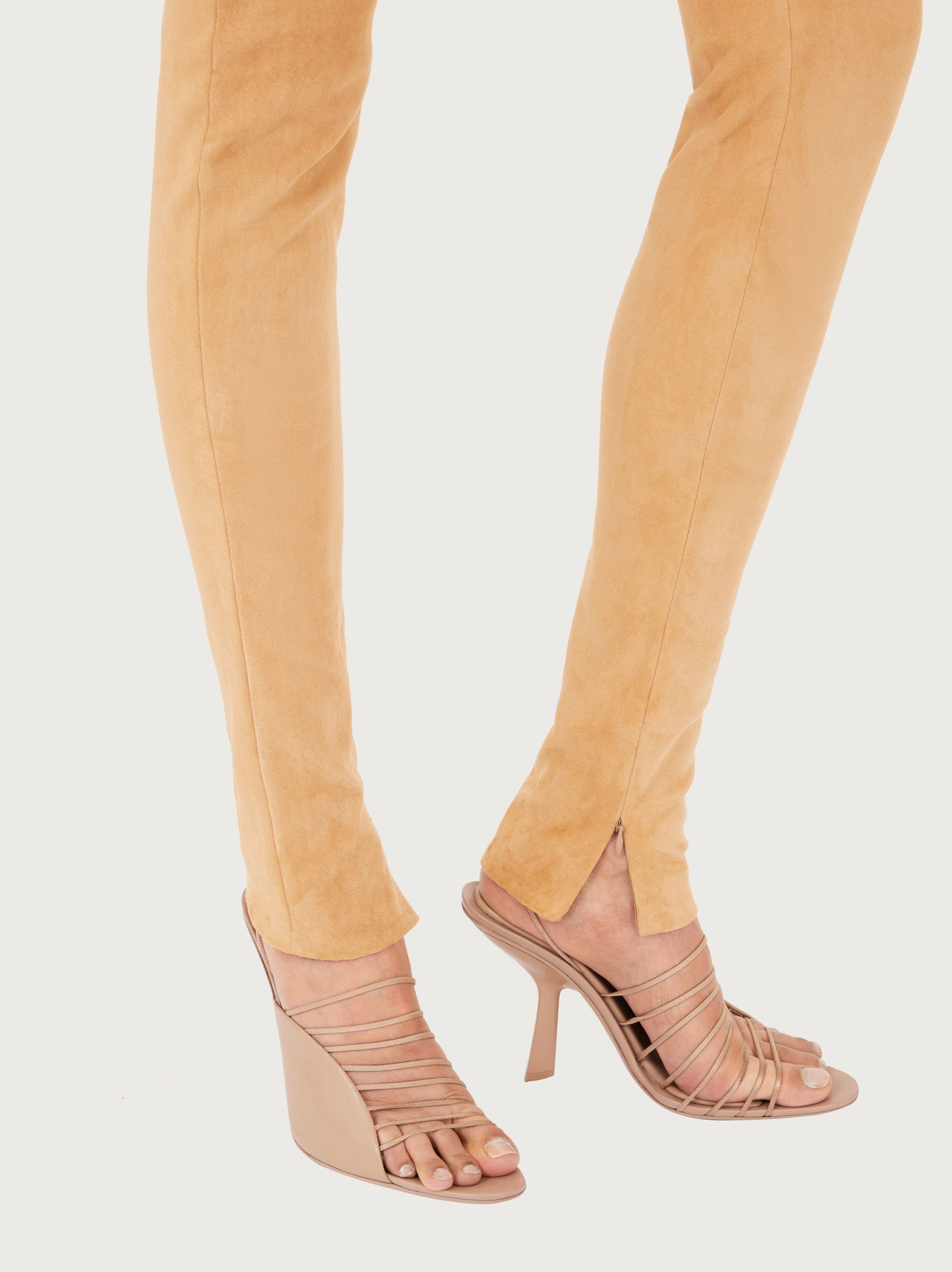 Suede stretch leggings - 4
