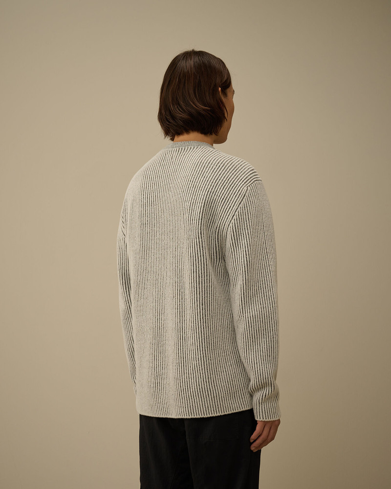 Fleece Knit Crewneck Lens Sweater 4
