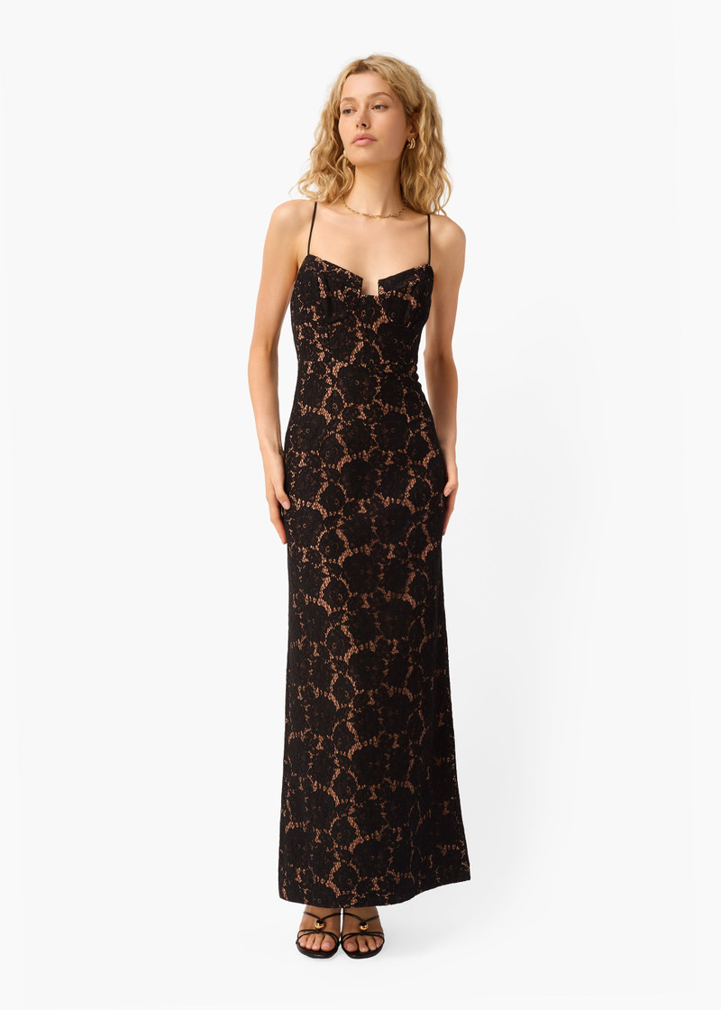 ROSARIA LACE GOWN BLACK 4