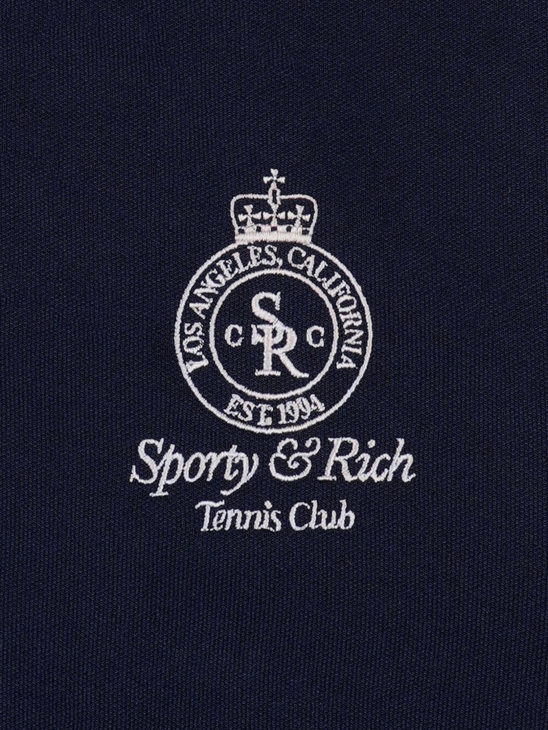 logo-embroidery side-stripe shorts 5